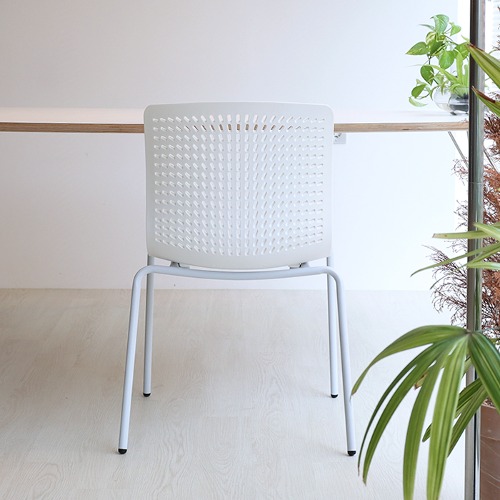 명작가구 VDC300 카페 의자 업소용 식당 철제 플라스틱 디자인의자